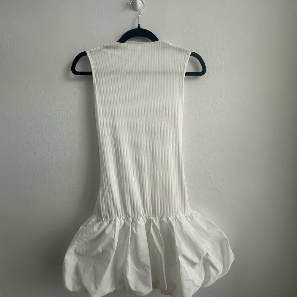 White bubble dress